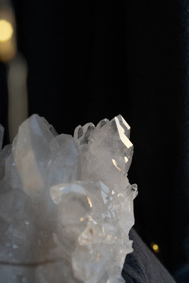 Large Clear Quartz Cluster, Diamantina, A Clear QuartzBrazil - Haus of Moss + Moon