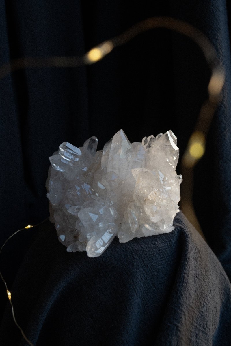 Large Clear Quartz Cluster, Diamantina, A Clear QuartzBrazil - Haus of Moss + Moon