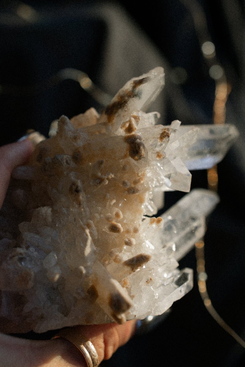 Large Clear Quartz Cluster, Diamantina, C Clear QuartzBrazil - Haus of Moss + Moon