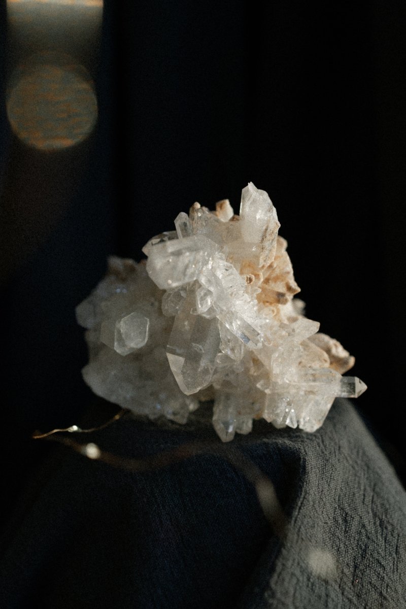 Large Clear Quartz Cluster, Diamantina, C Clear QuartzBrazil - Haus of Moss + Moon