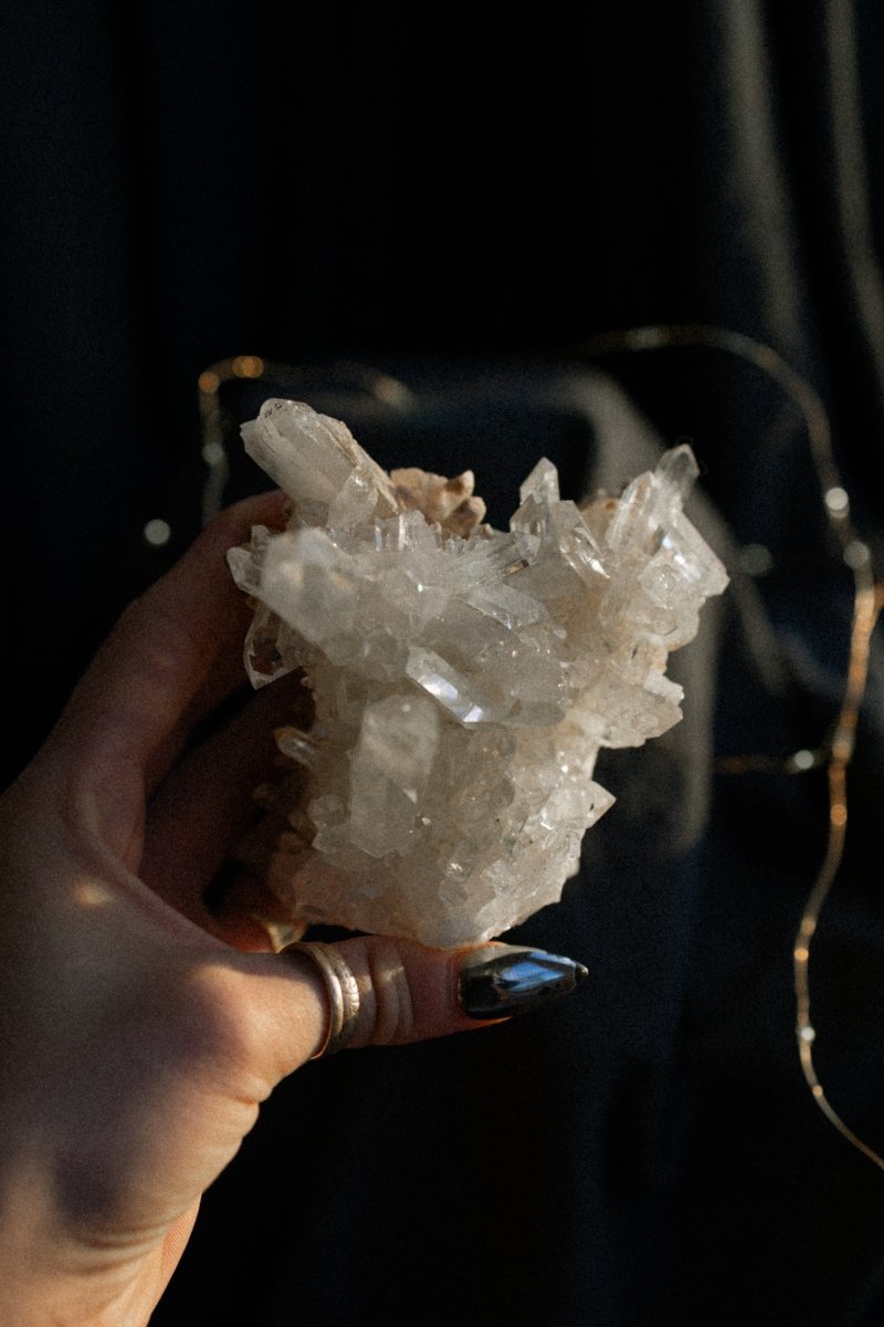 Large Clear Quartz Cluster, Diamantina, C Clear QuartzBrazil - Haus of Moss + Moon