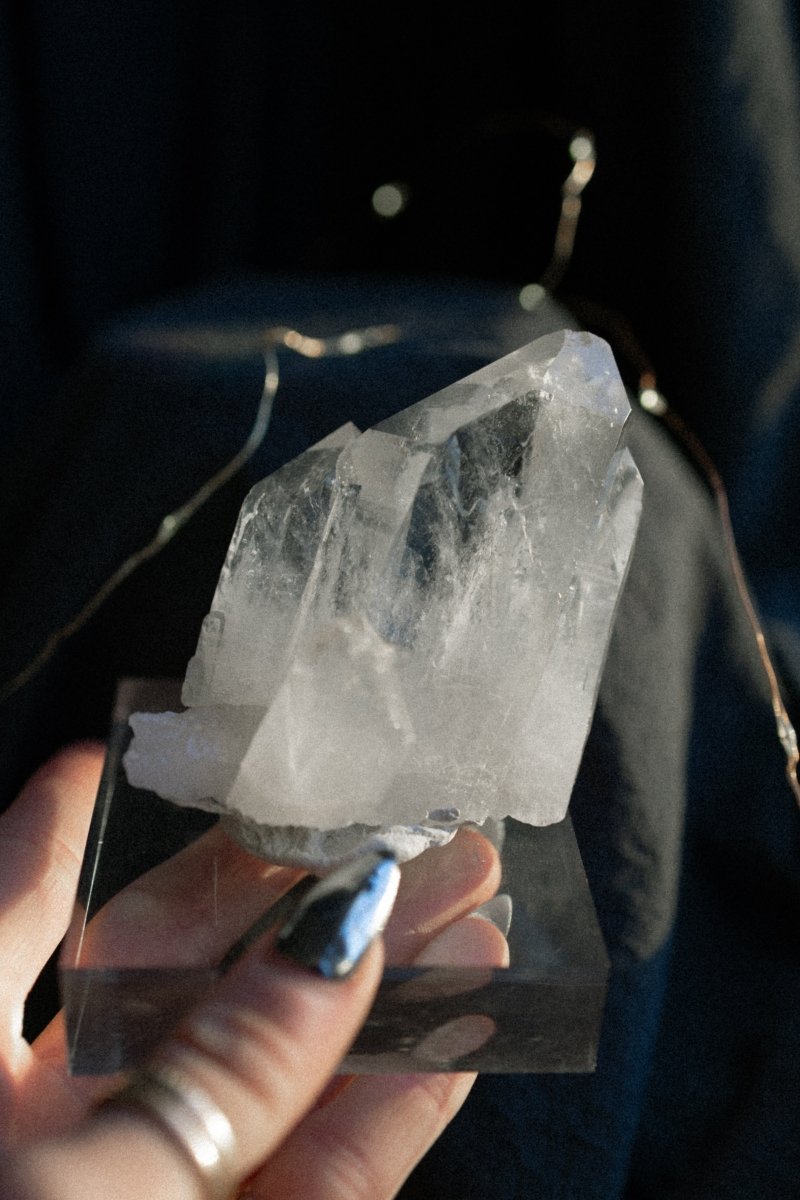 Large Starbrary Clear Quartz Cluster, Diamantina, Q Clear QuartzBrazil - Haus of Moss + Moon