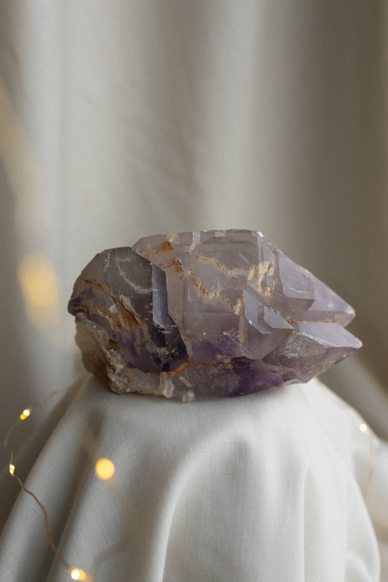 Madagascan Elestial Amethyst, A AmethystMadagascar - Haus of Moss + Moon