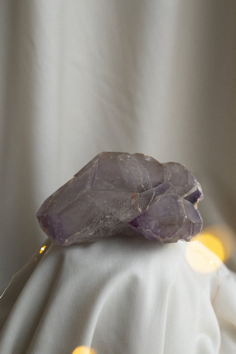 Madagascan Elestial Amethyst, A AmethystMadagascar - Haus of Moss + Moon