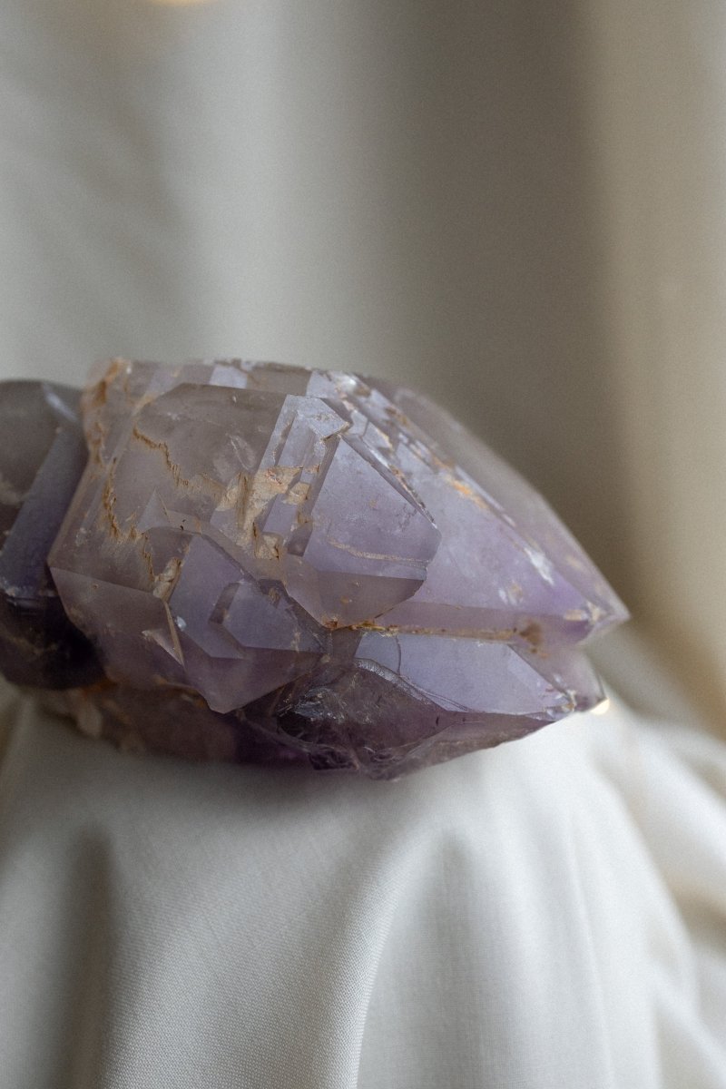 Madagascan Elestial Amethyst, A AmethystMadagascar - Haus of Moss + Moon
