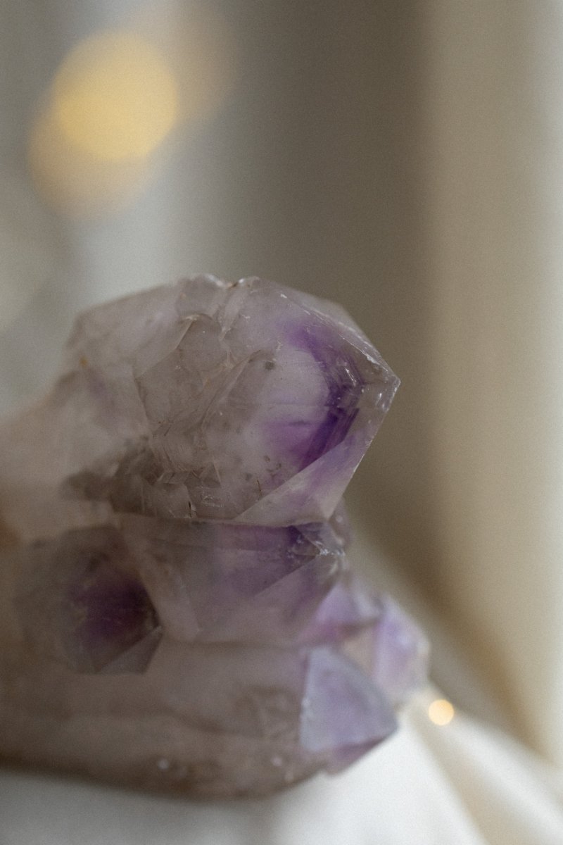Madagascan Elestial Amethyst, B AmethystMadagascar - Haus of Moss + Moon
