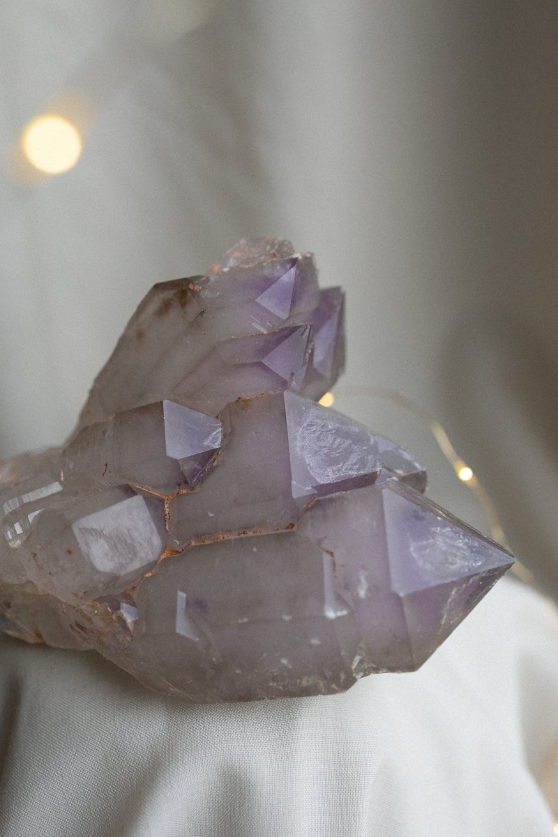 Madagascan Elestial Amethyst, B AmethystMadagascar - Haus of Moss + Moon