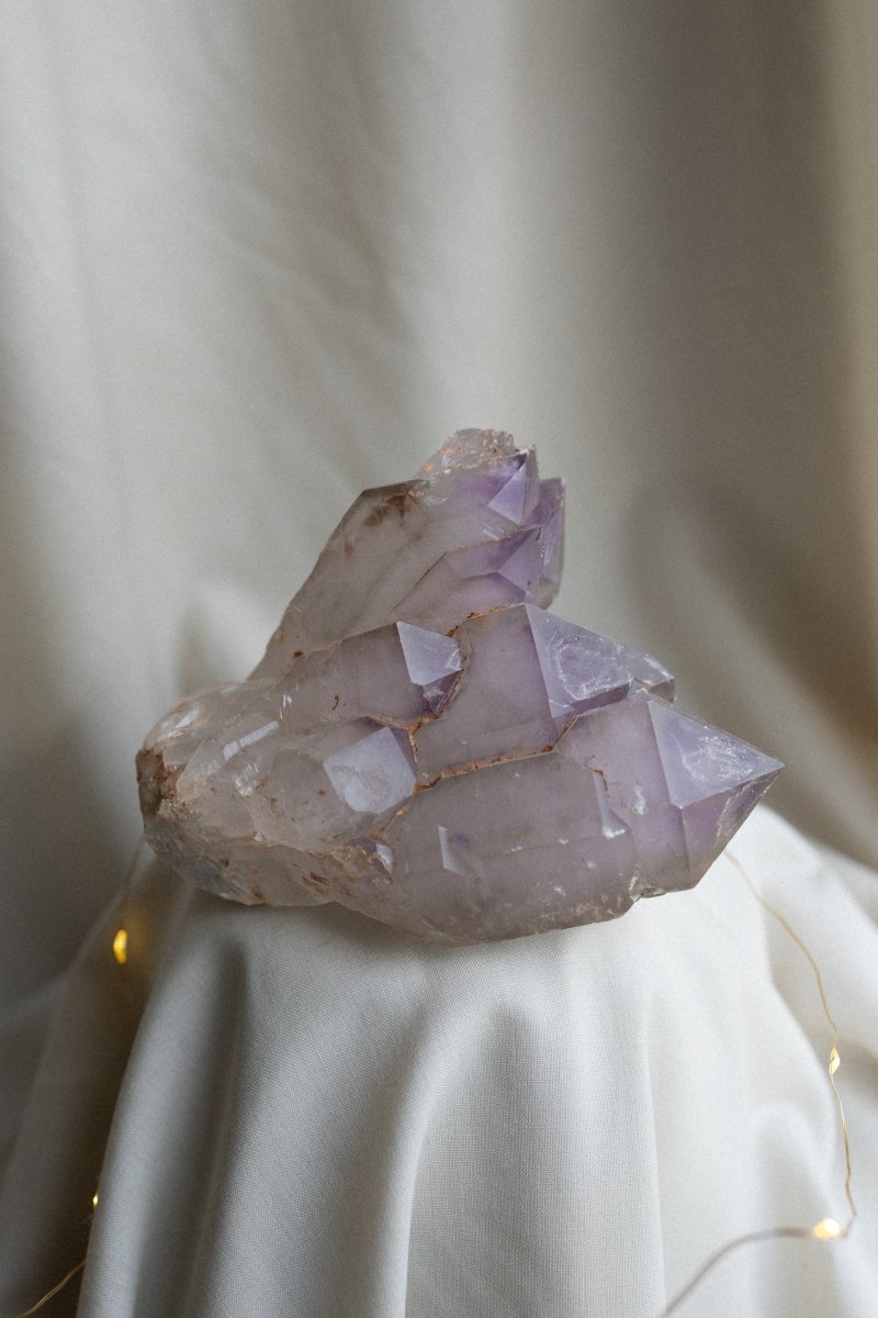 Madagascan Elestial Amethyst, B AmethystMadagascar - Haus of Moss + Moon