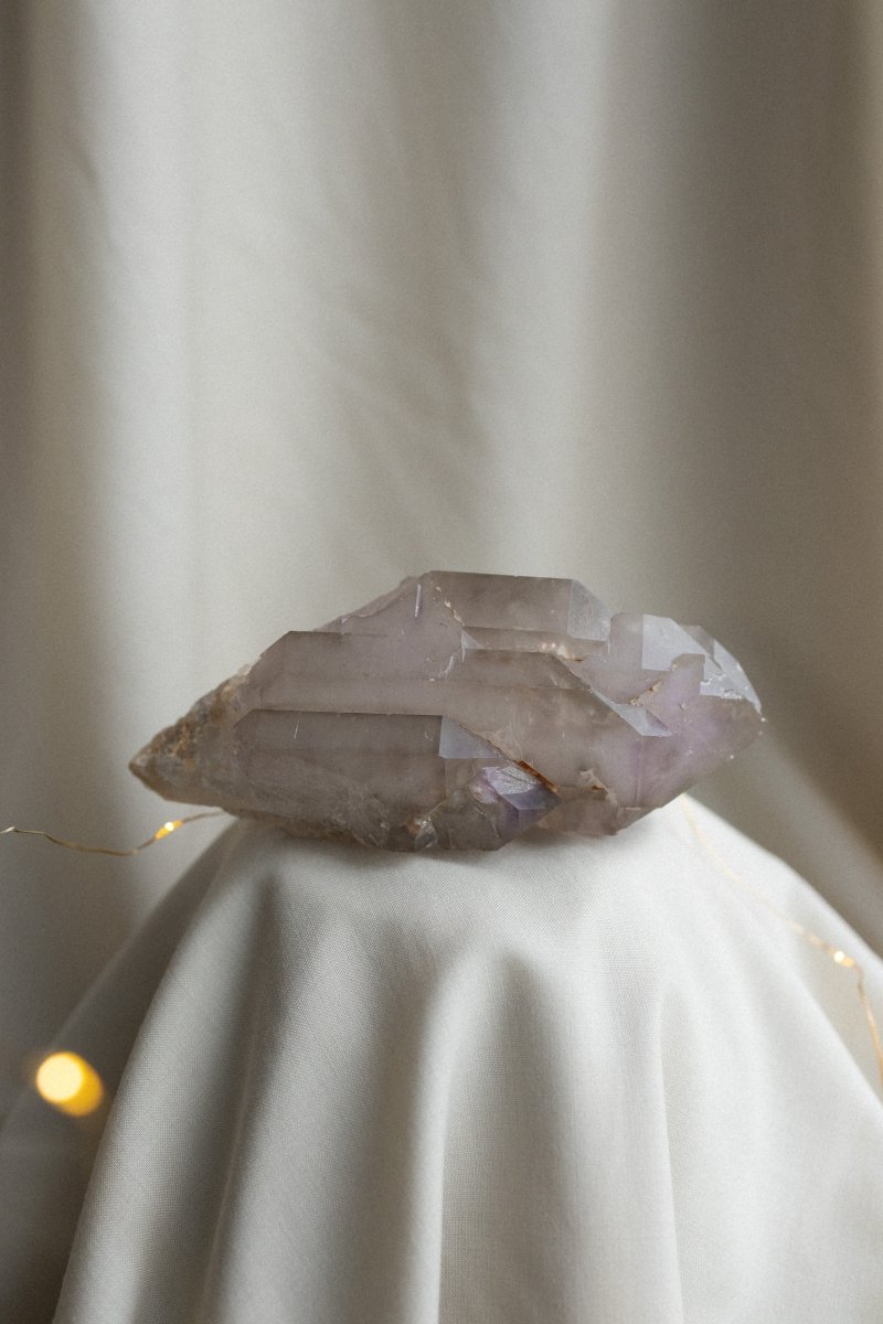 Madagascan Elestial Amethyst, D AmethystMadagascar - Haus of Moss + Moon