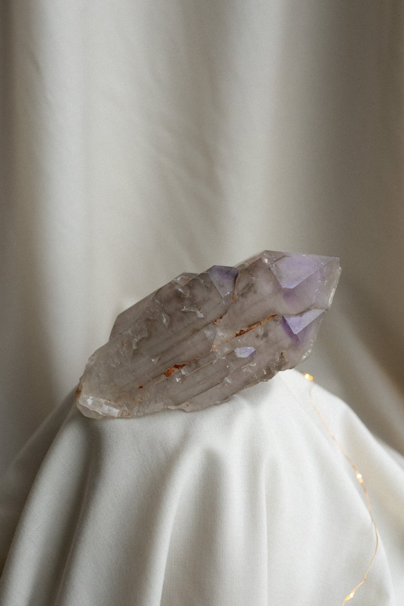 Madagascan Elestial Amethyst, D AmethystMadagascar - Haus of Moss + Moon