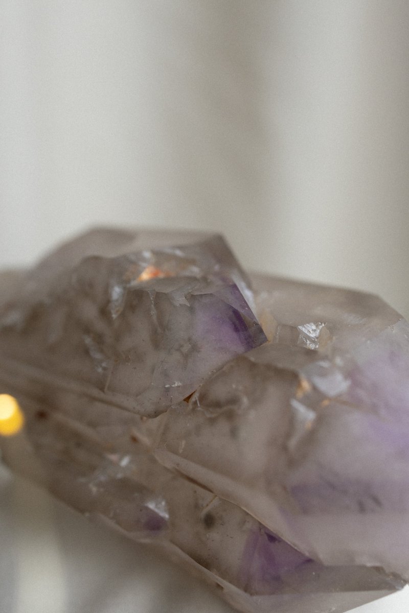 Madagascan Elestial Amethyst, D AmethystMadagascar - Haus of Moss + Moon