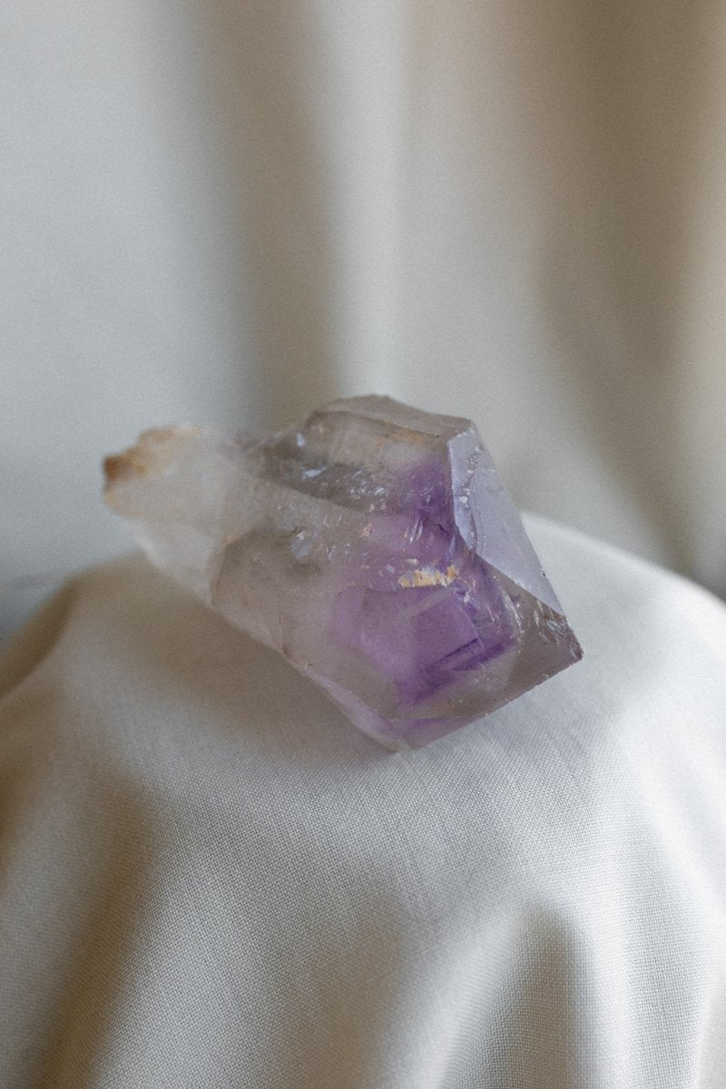 Madagascan Elestial Amethyst, H Amethyst Madagascar - Haus of Moss + Moon
