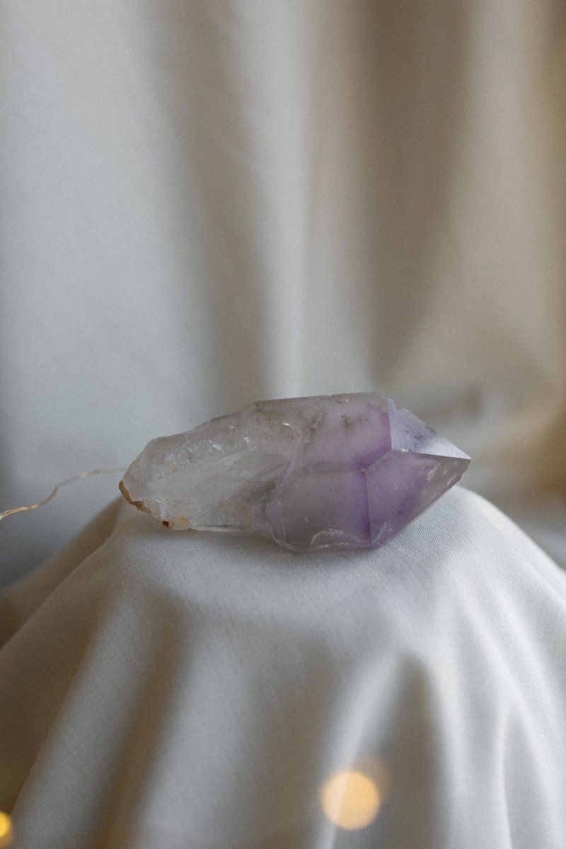 Madagascan Elestial Amethyst, H Amethyst Madagascar - Haus of Moss + Moon