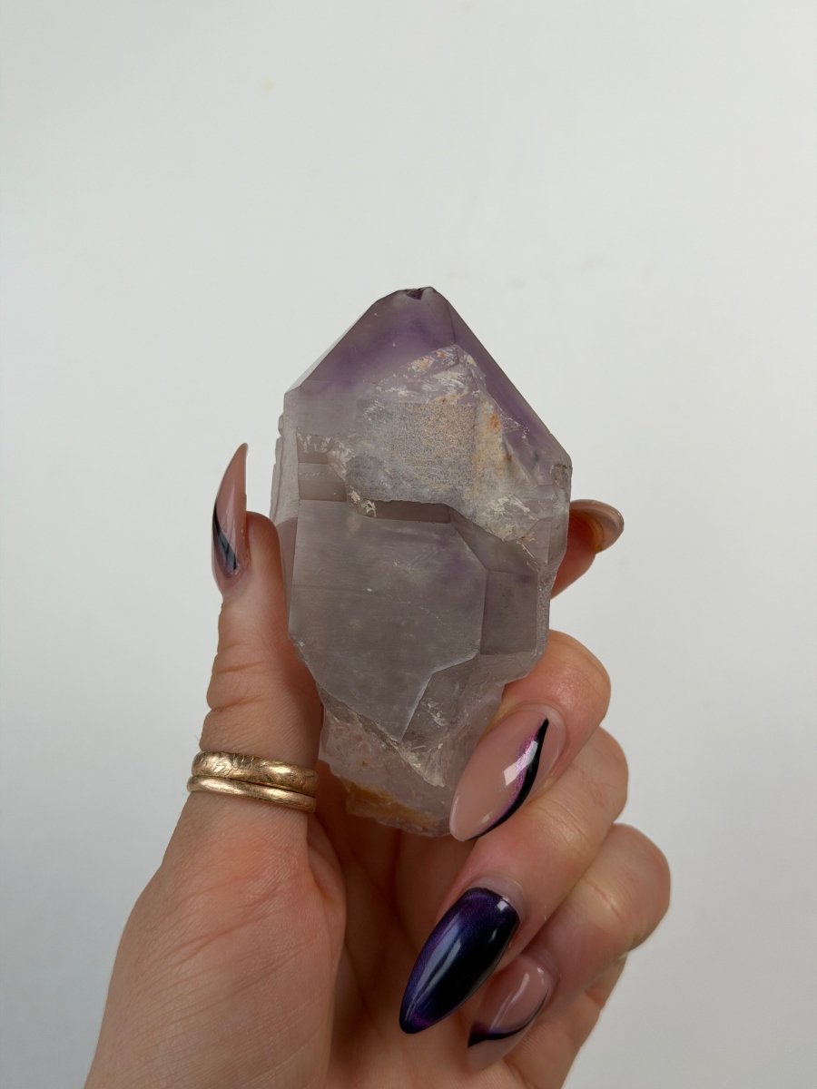 Madagascan Elestial Amethyst Sceptre, R AmethystMadagascar - Haus of Moss + Moon