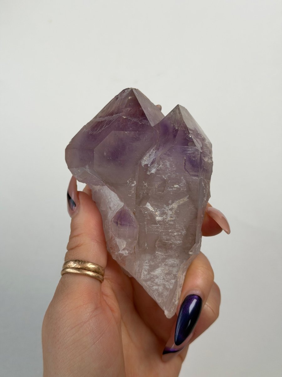 Madagascan Elestial Amethyst, T AmethystMadagascar - Haus of Moss + Moon