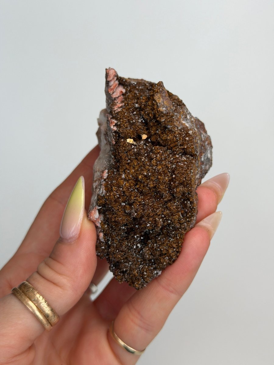 Manganese Quartz with Baryte, Morocco Manganese Quartz Morocco - Haus of Moss + Moon