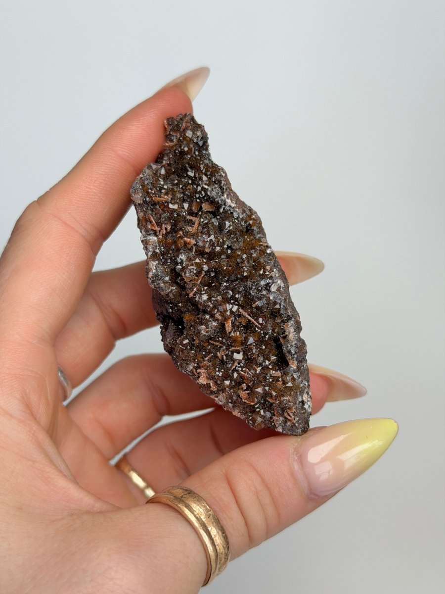 Manganese Quartz with Baryte, Morocco Manganese Quartz Morocco - Haus of Moss + Moon