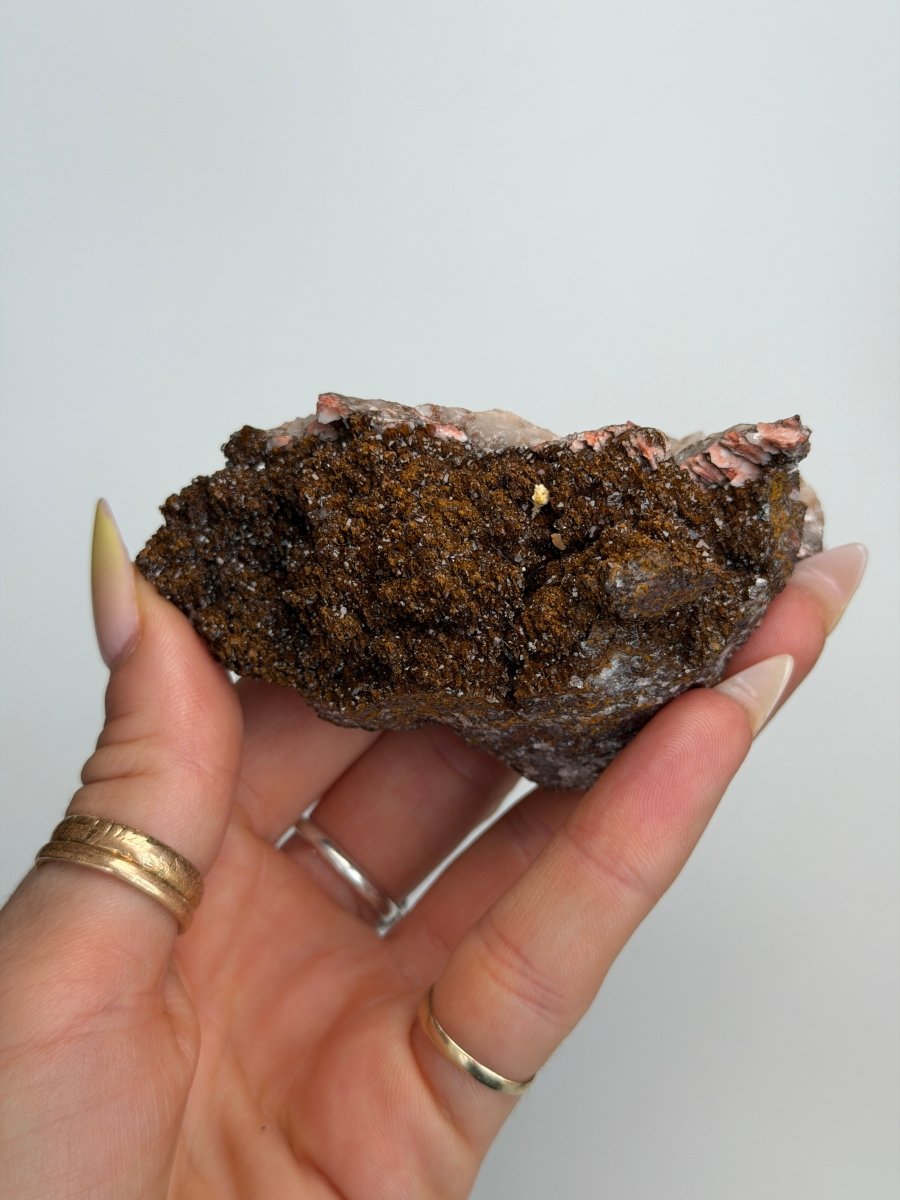 Manganese Quartz with Baryte, Morocco Manganese Quartz Morocco - Haus of Moss + Moon