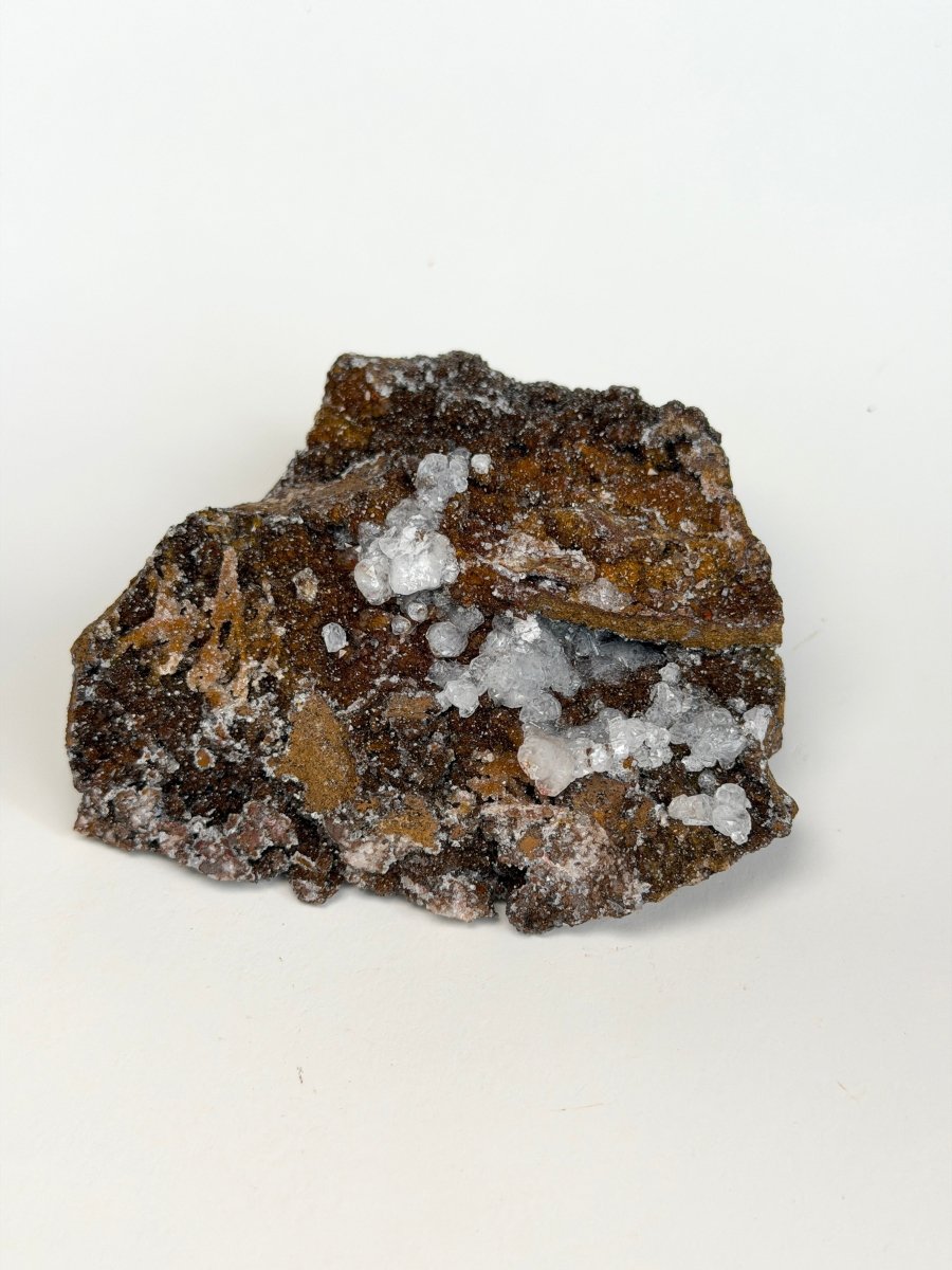 Manganese Quartz with Calcite, Morocco Manganese Quartz Morocco - Haus of Moss + Moon