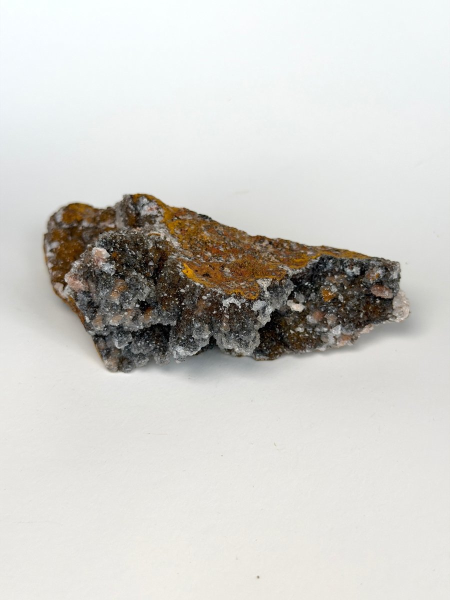 Manganese Quartz with Dog Tooth Calcite, Morocco Manganese Quartz Morocco - Haus of Moss + Moon