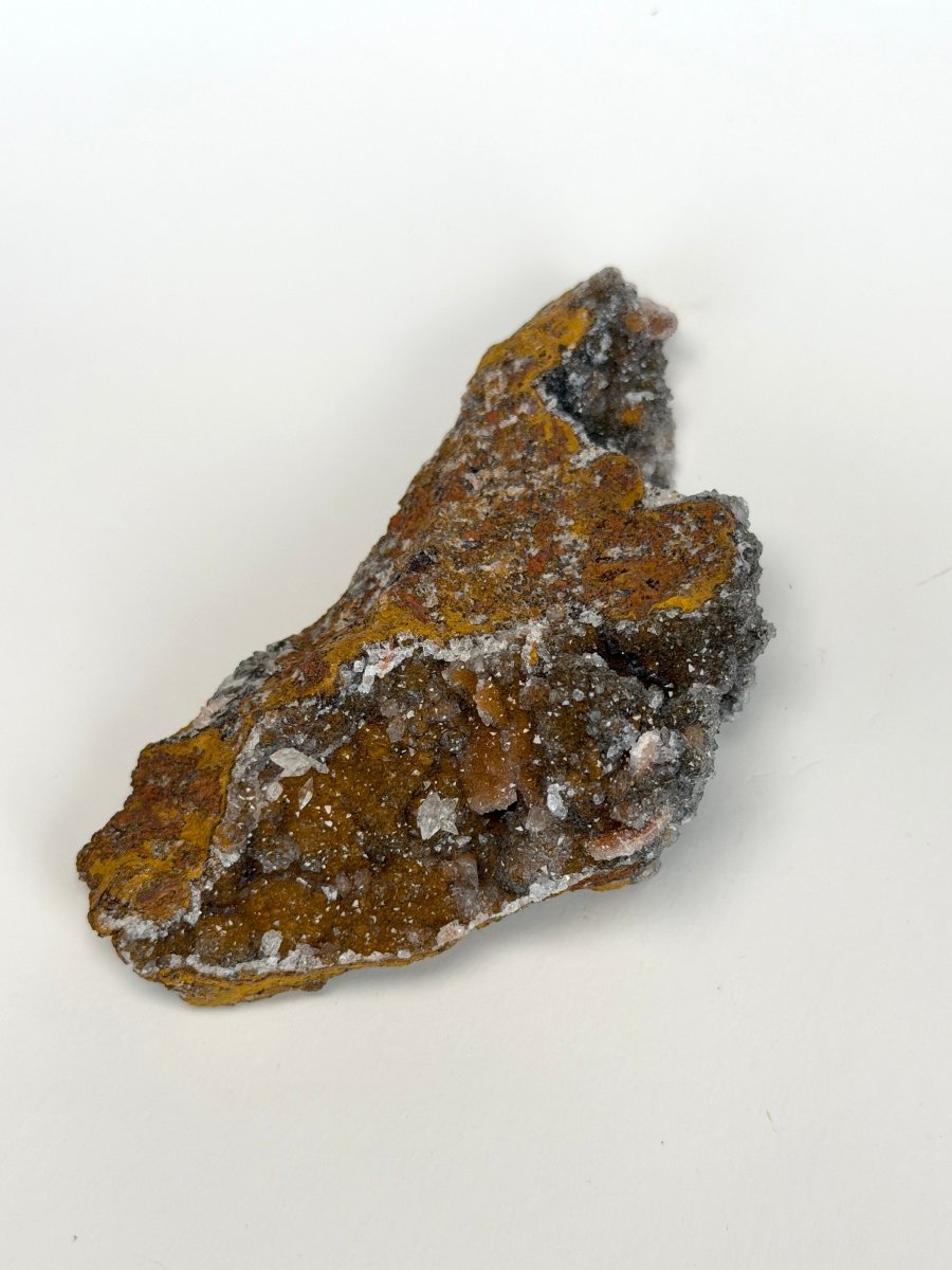 Manganese Quartz with Dog Tooth Calcite, Morocco Manganese Quartz Morocco - Haus of Moss + Moon