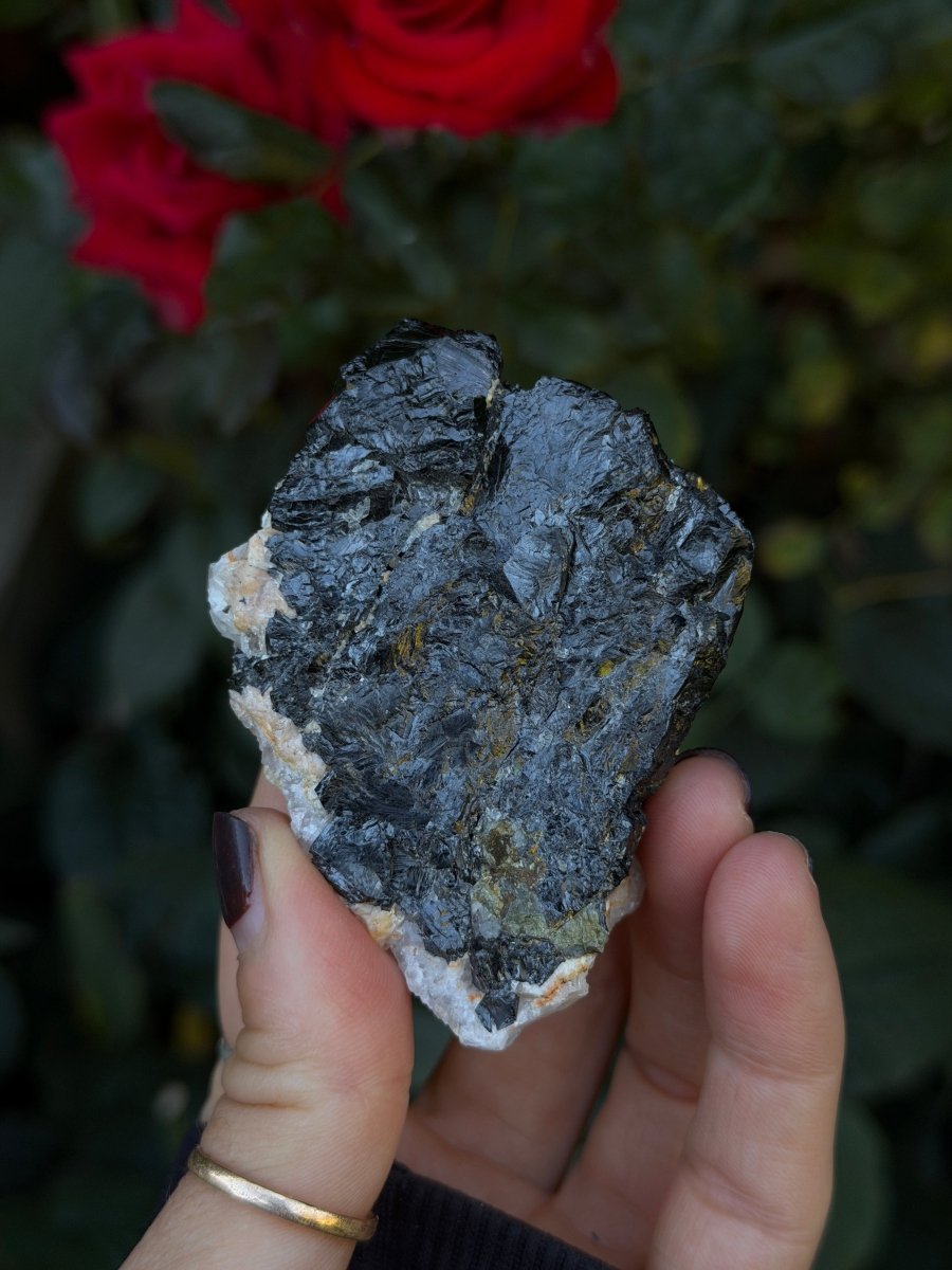 Mangano Calcite on Sphalerite, Kosovo CalciteKosovo- Haus of Moss and Moon