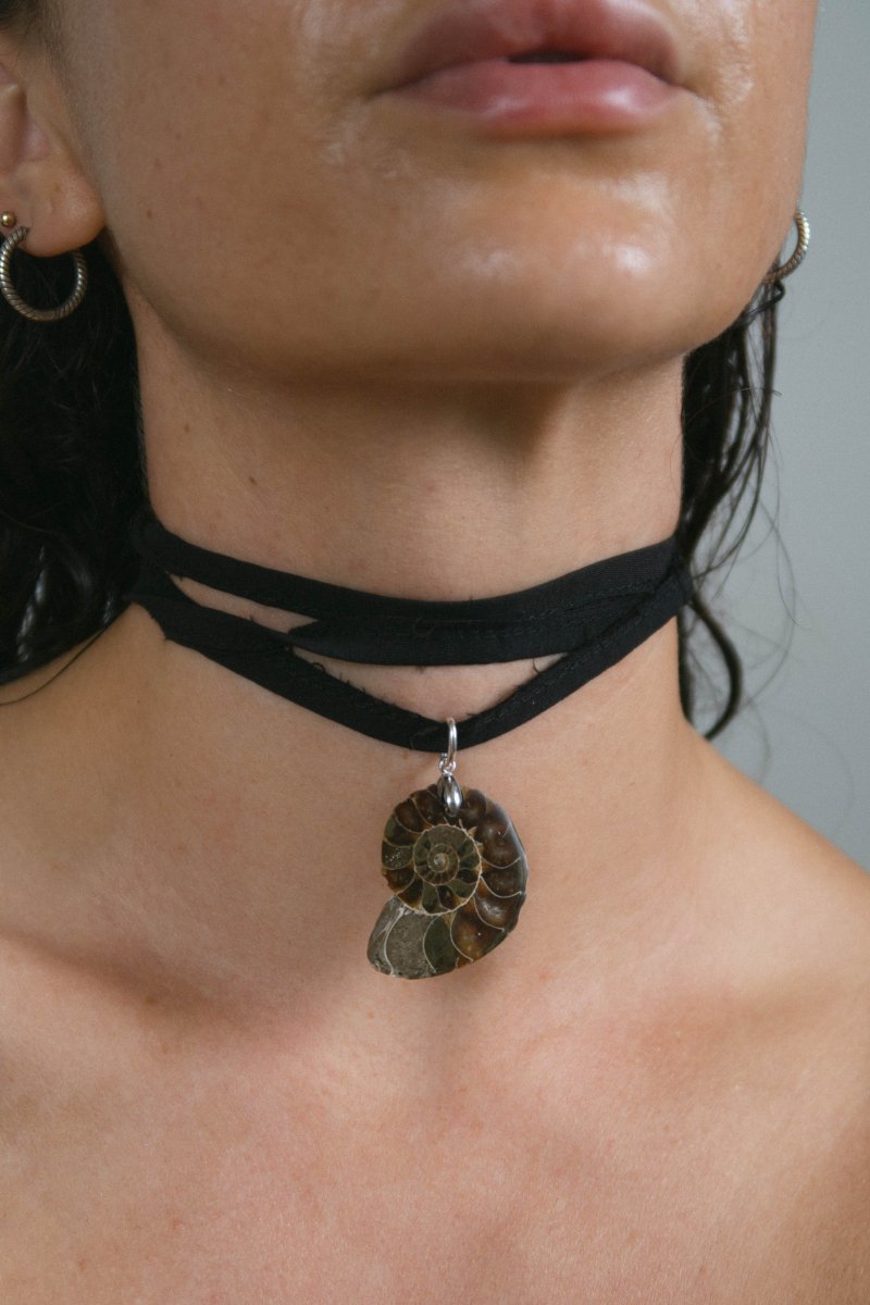 MARIS Ammonite Choker | palmworks x hom+m JewelleryHaus of Moss + Moon- Haus of Moss and Moon