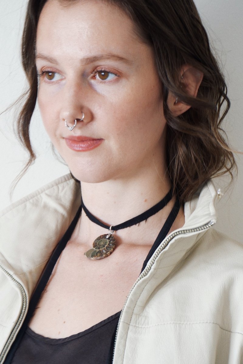 MARIS Ammonite Choker | palmworks x hom+m JewelleryHaus of Moss + Moon- Haus of Moss and Moon