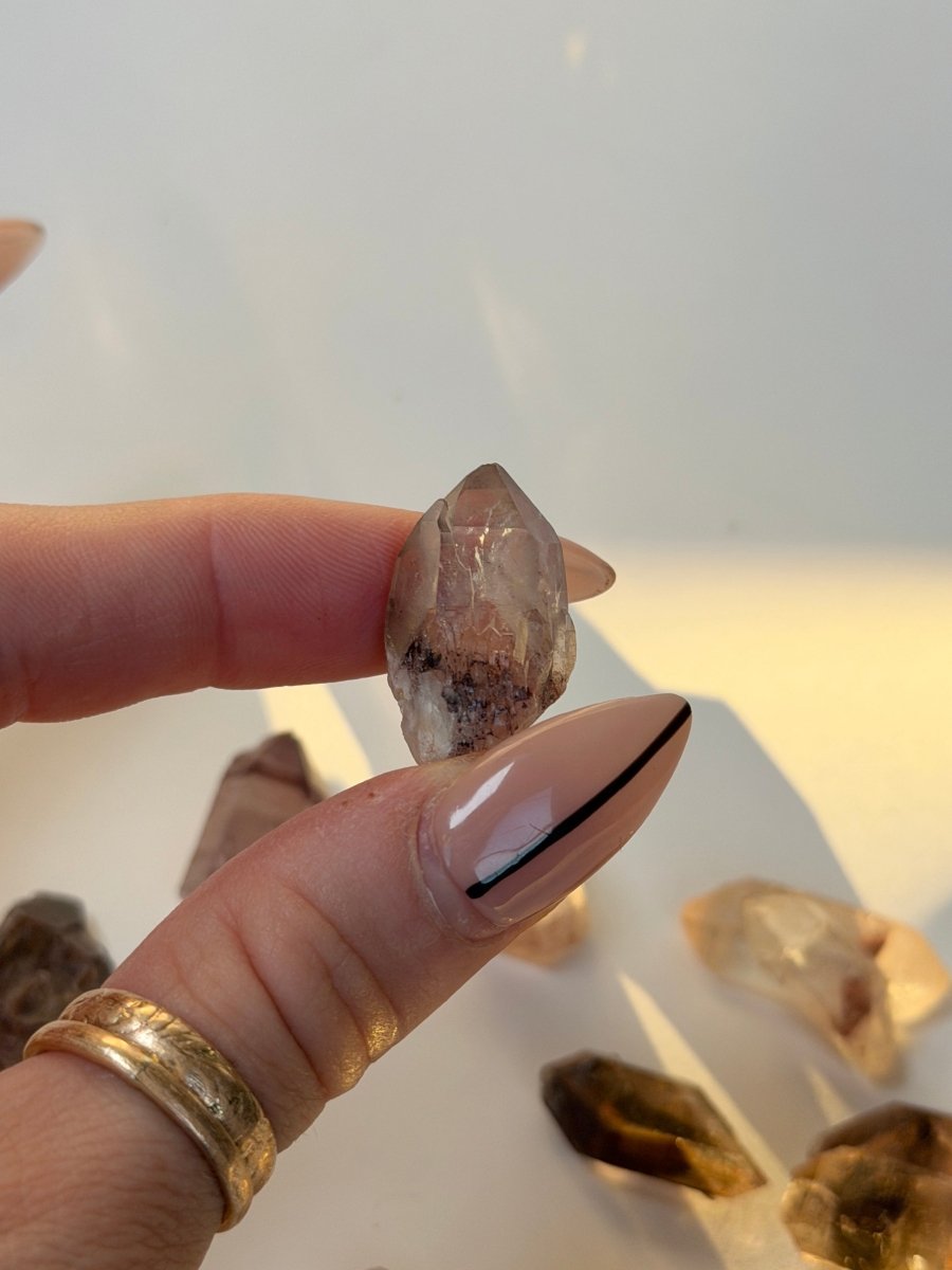 Mini Orange River Quartz Point, South Africa Hematoid QuartzSouth Africa - Haus of Moss + Moon
