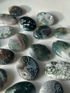 Moss Agate Palm Stone Moss AgateIndia - Haus of Moss + Moon