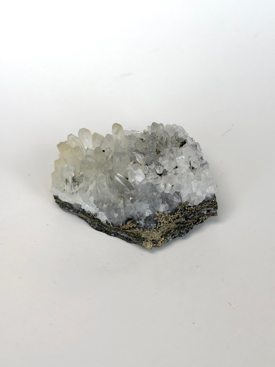 Needle Quartz Cluster with Chlorite and Chalcopyrite, Bulgaria Included QuartzBulgaria - Haus of Moss + Moon