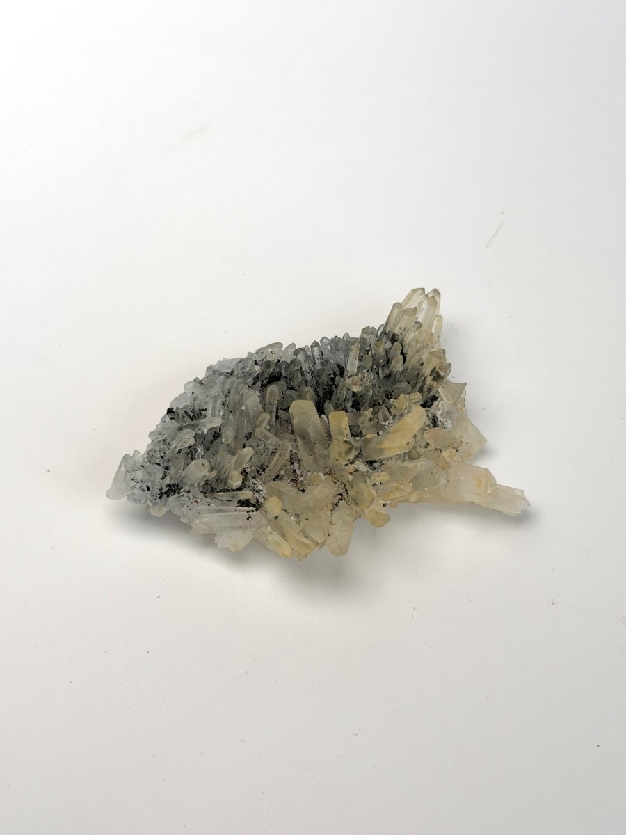 Needle Quartz Cluster with Chlorite and Chalcopyrite, Bulgaria Included QuartzBulgaria - Haus of Moss + Moon