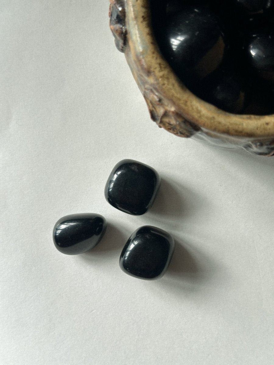 Obsidian Tumble Stone Tumble StonesMexico - Haus of Moss + Moon