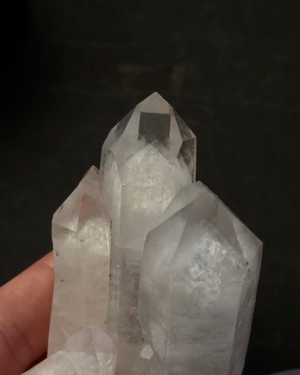 Phantom Clear Quartz Cluster, Madagascar, 90's Collection, L Clear QuartzMadagascar - Haus of Moss + Moon