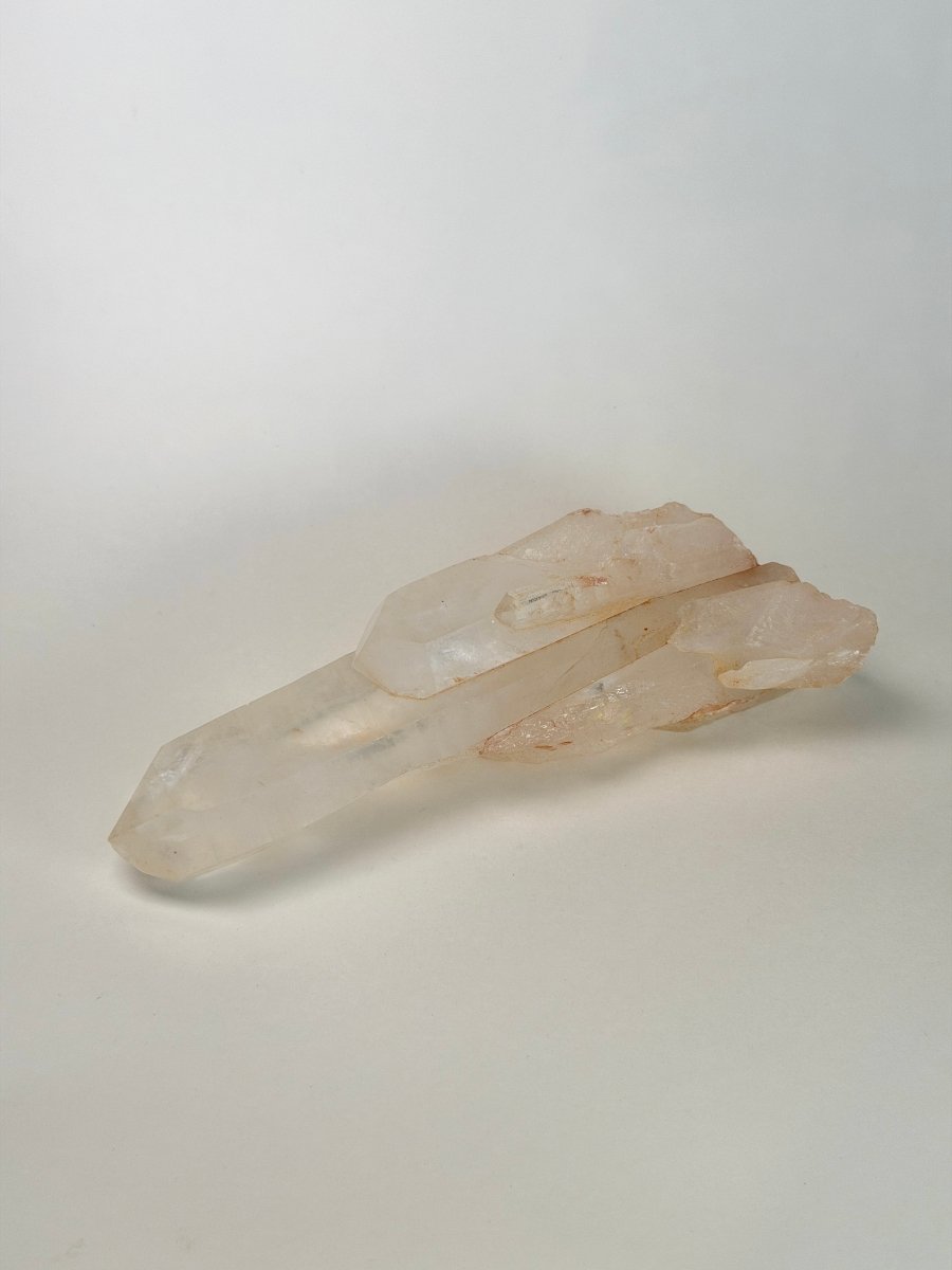 Pink Madagascan Clear Quartz, D Iron Quartz Madagascar - Haus of Moss + Moon - Pink Clear Quartz