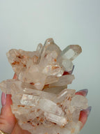 Pink Madagascan Clear Quartz, F Iron Quartz Madagascar - Haus of Moss + Moon - Pink Clear Quartz
