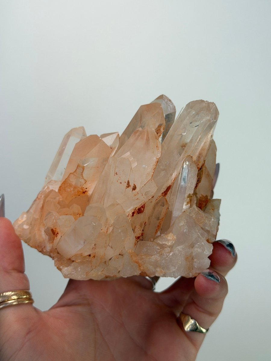 Pink Clear Quartz, G Iron Quartz Madagascar - Haus of Moss + Moon
