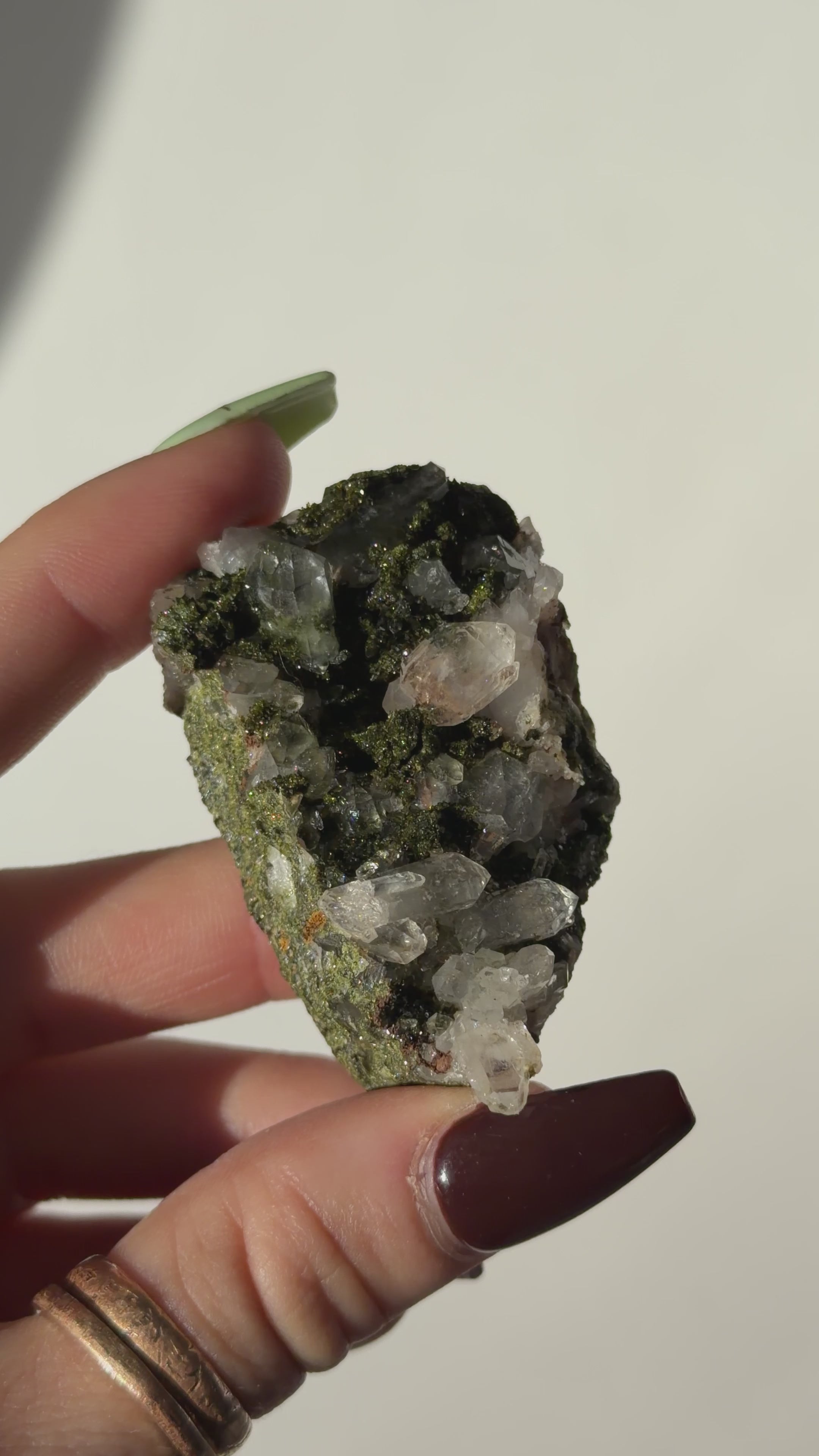 Turkish Forest Epidote and Quartz, J