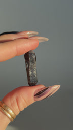 Specular Hematite Laser DT Quartz Point, N15