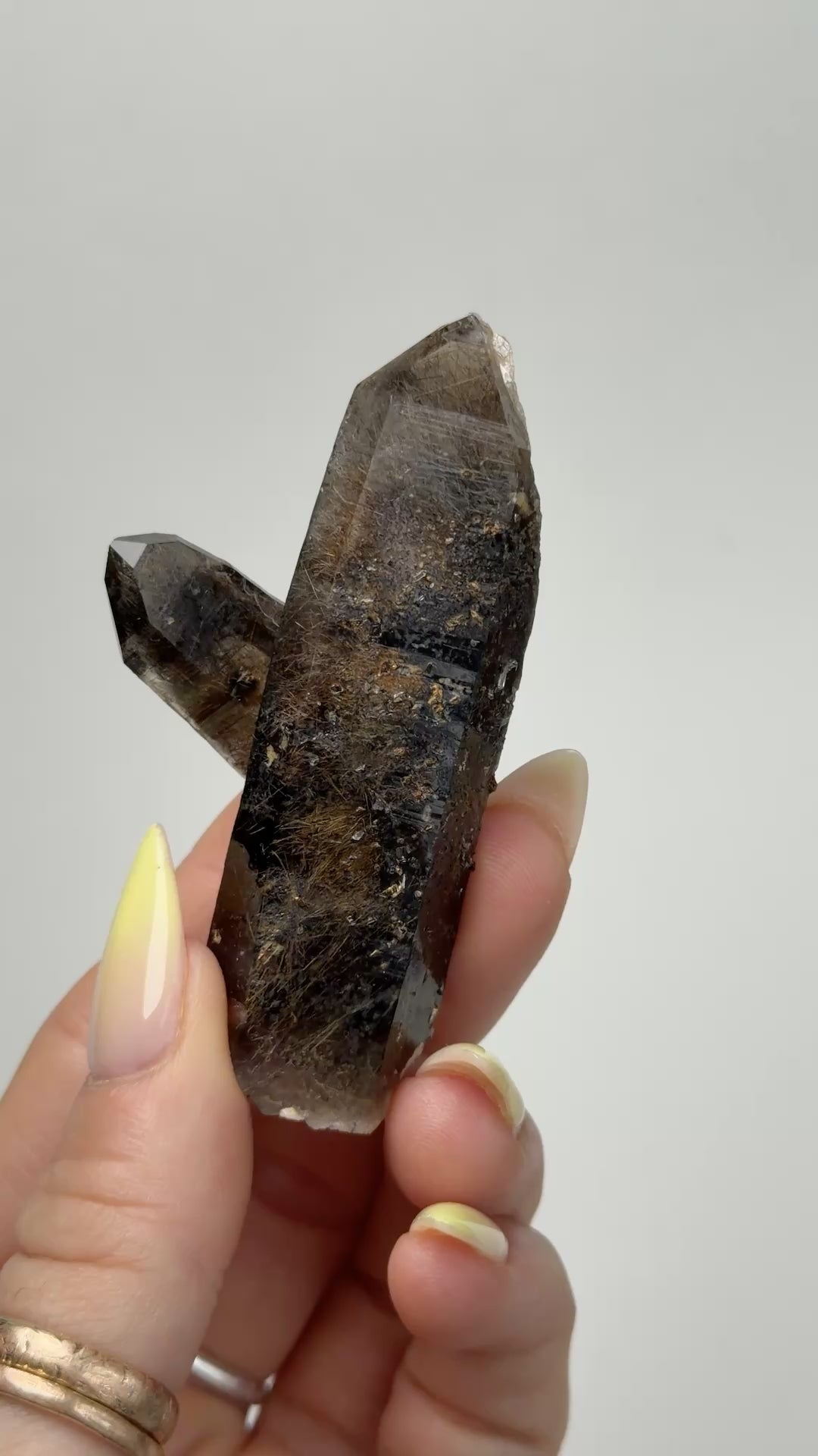 Zomba Smoky Quartz with Rutile, Malawi, B