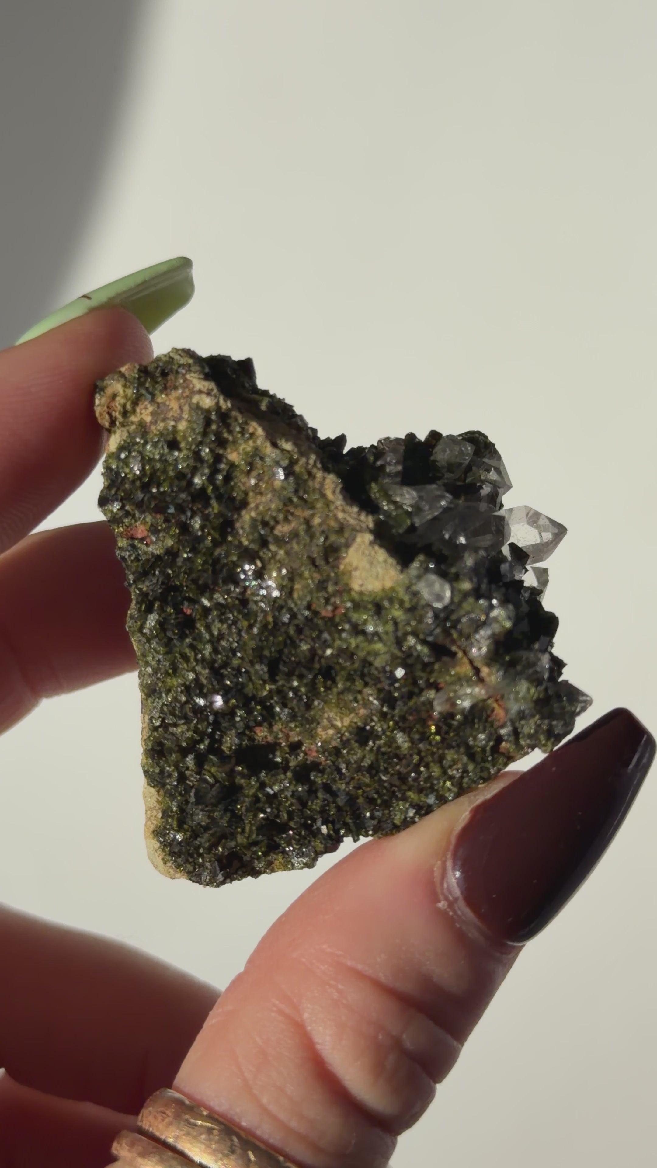 Turkish Forest Epidote and Quartz, K