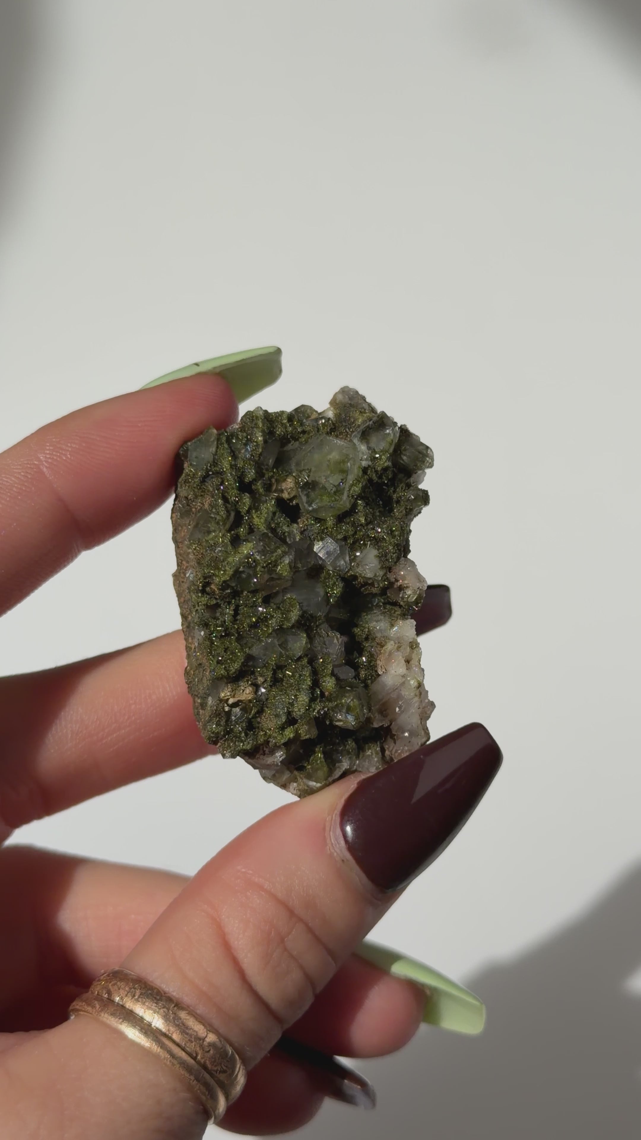 Turkish Forest Epidote and Quartz, S