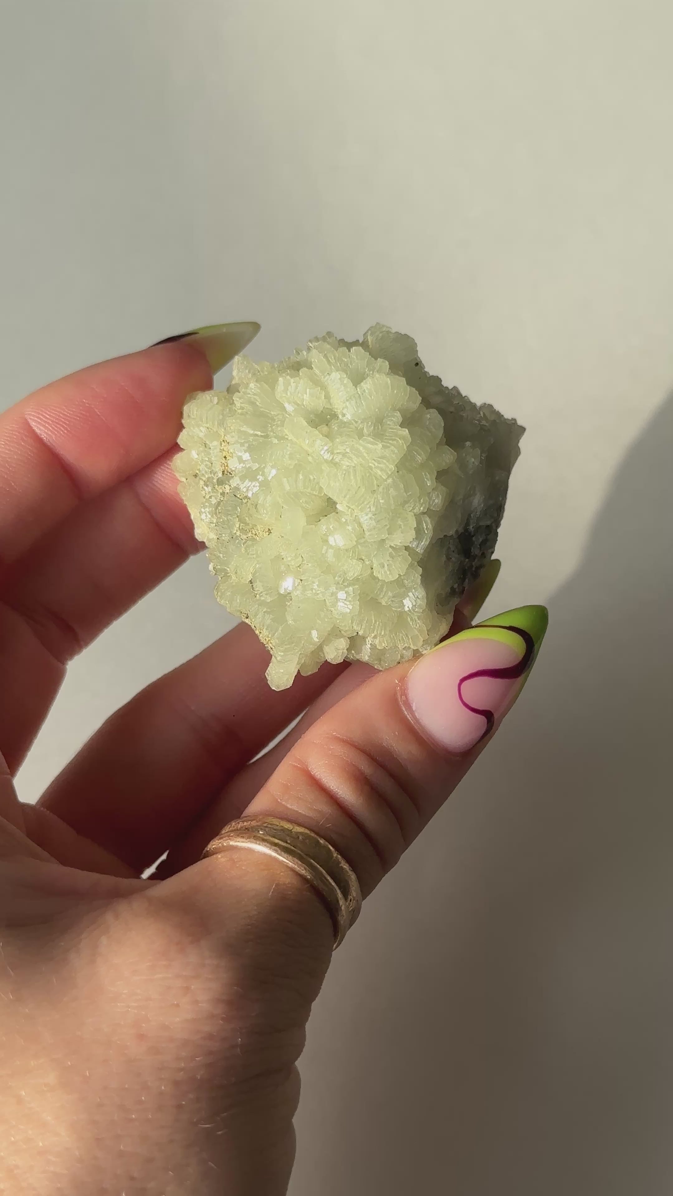 Raw Prehnite, Morocco, A