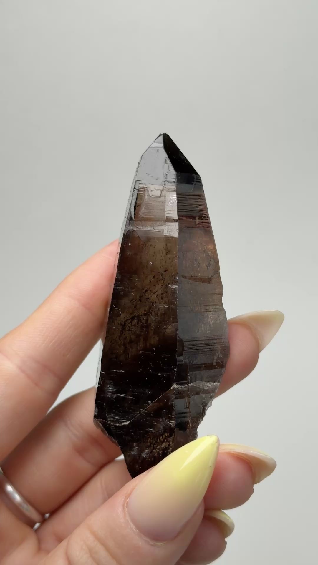 Zomba Smoky Quartz Point, Malawi, D