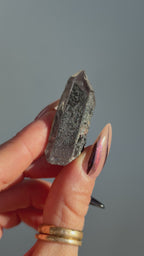 Specular Hematite Laser Quartz Point, O