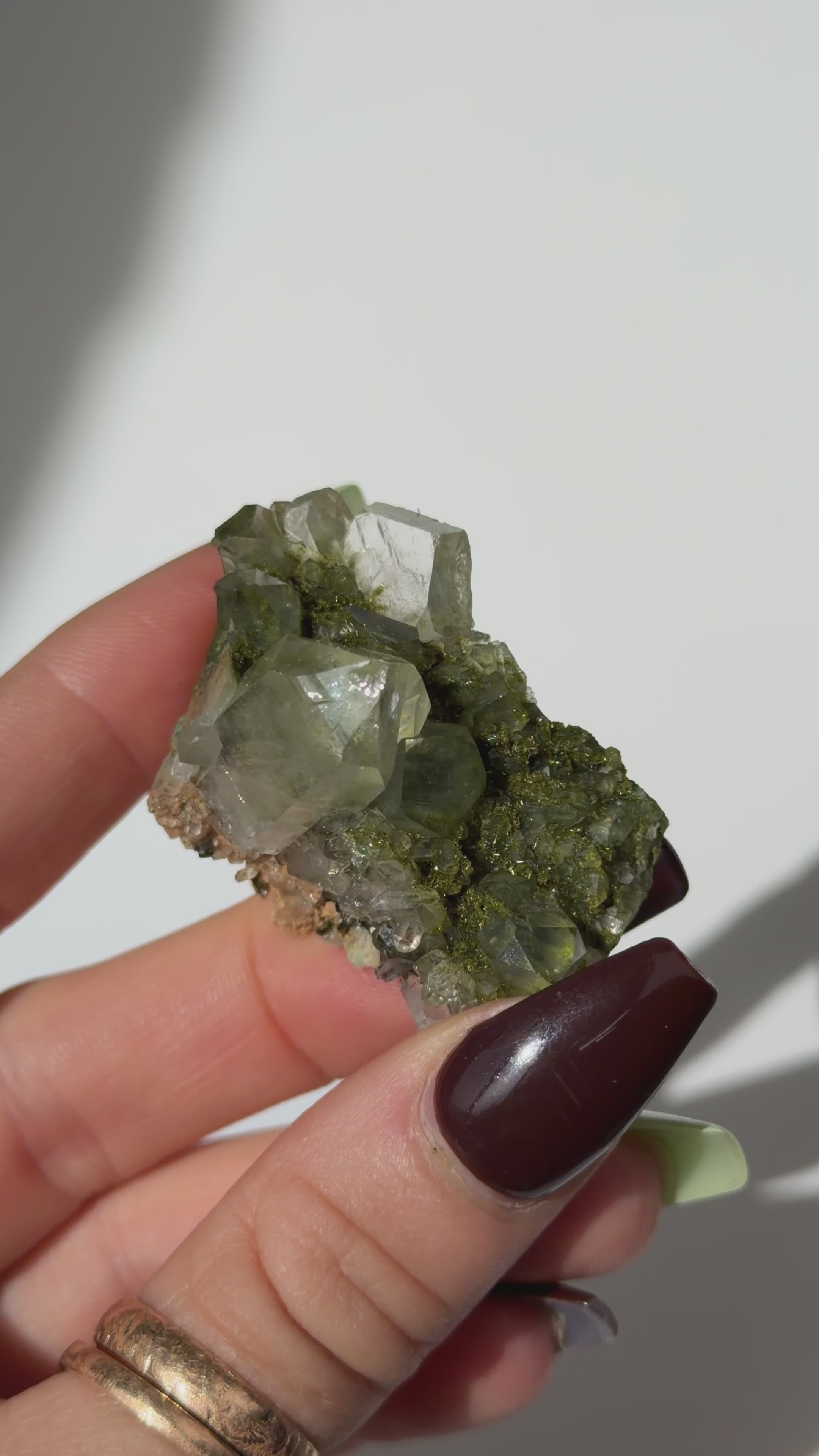 Turkish Forest Epidote and Quartz, X
