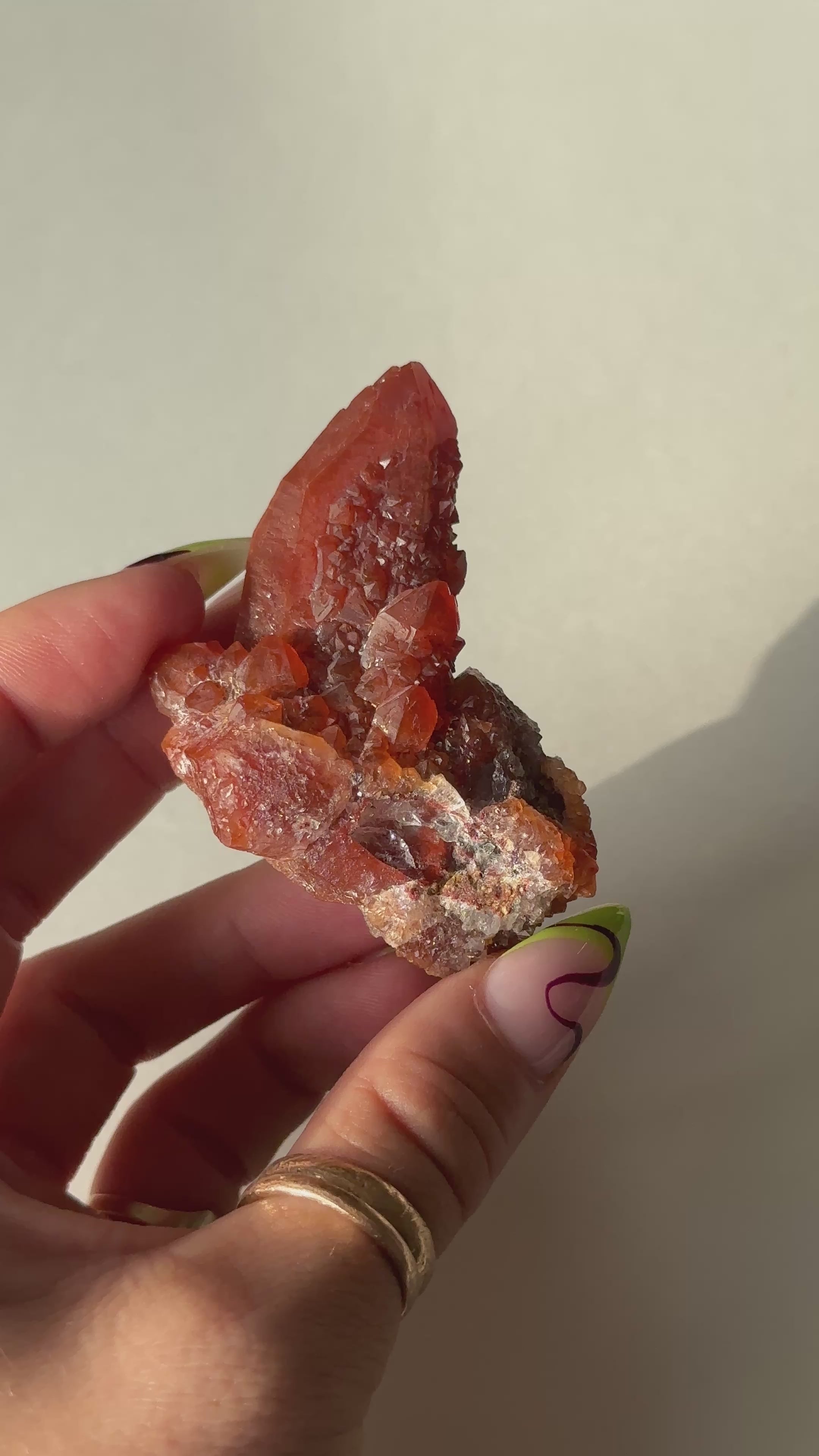 Hematite Quartz, Ferruginous, Tinejdad, Morocco, H