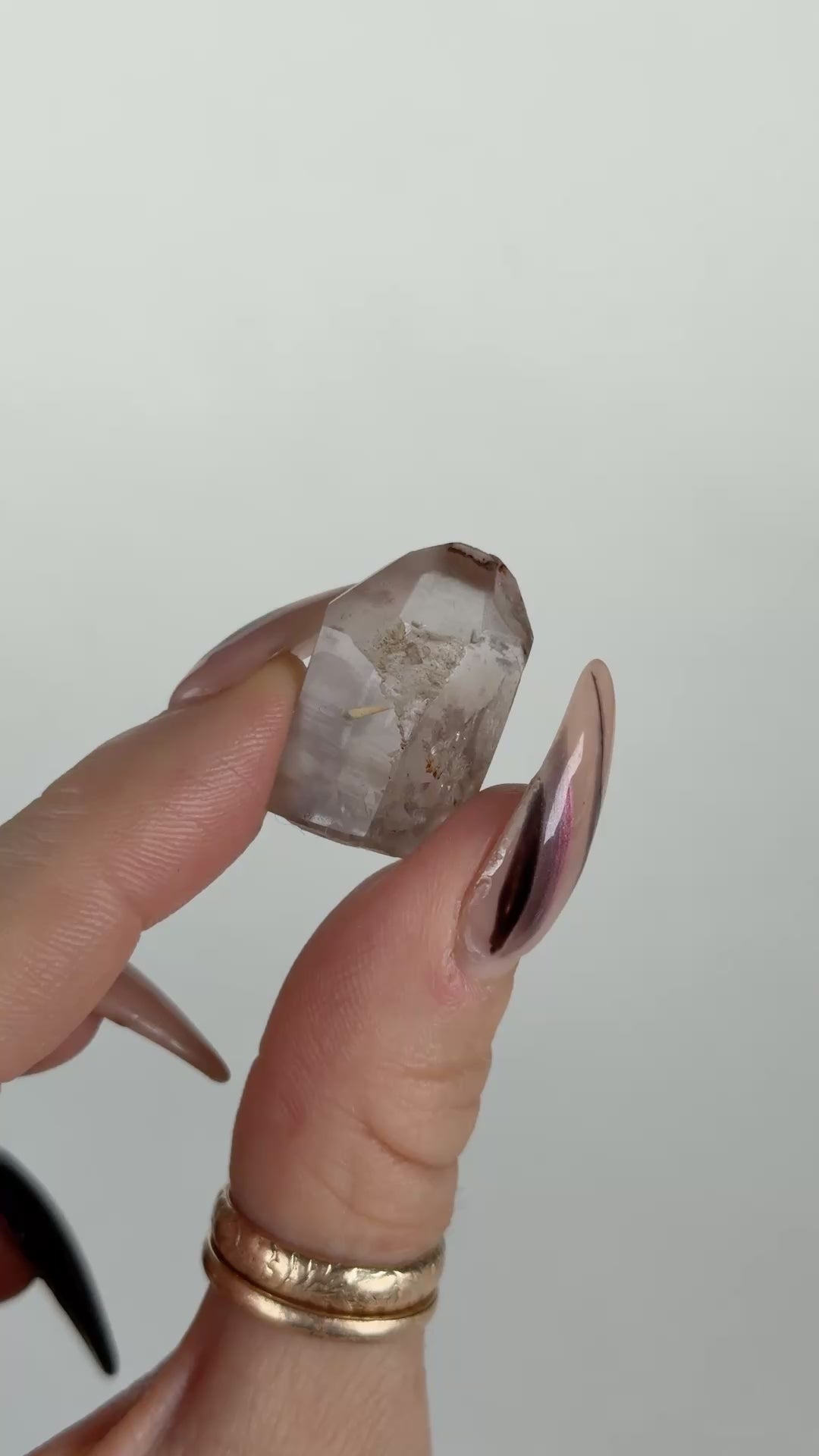 Hematite 'Lithium' Quartz Points, Bahia, Brazil, H