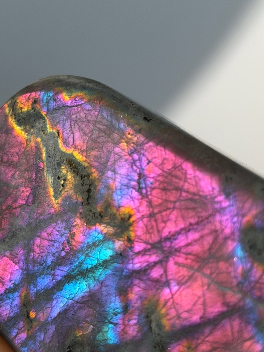 Purple Labradorite Free Form LabradoriteMadagascar- Haus of Moss and Moon