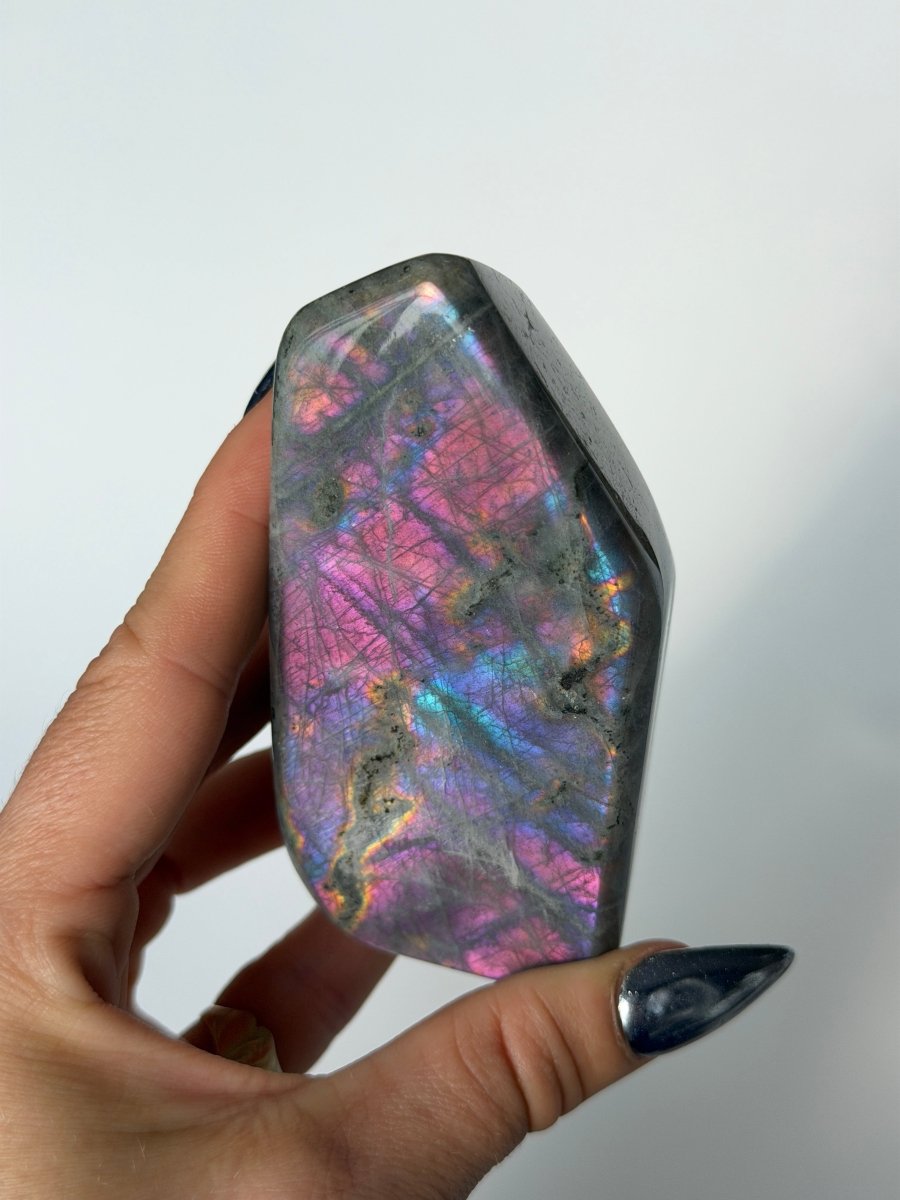 Purple Labradorite Free Form LabradoriteMadagascar- Haus of Moss and Moon